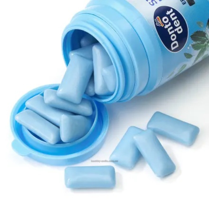 Dontodent Strong Mint Жевательная резинка с ксилитом, 50 шт.